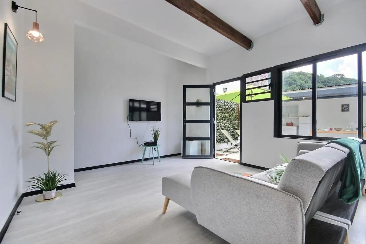 Maison de ville atypique avec piscine, mer à 100m, 2 chambres Saint-Pierre